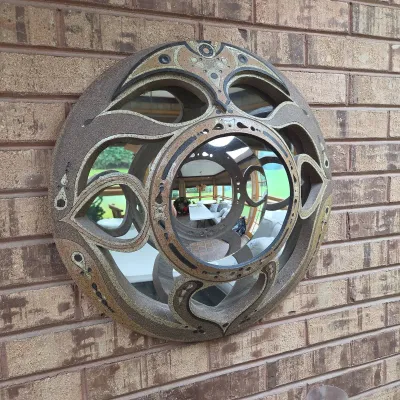 Stone & Metal Mirror