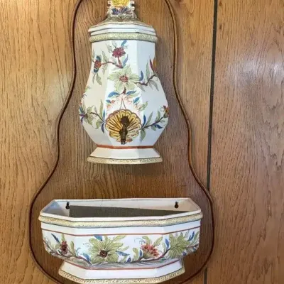 Wall-Mounted Lavabo Fountain & Basin Set