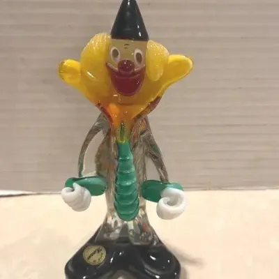 Vintage Murano Glass Clown Figure