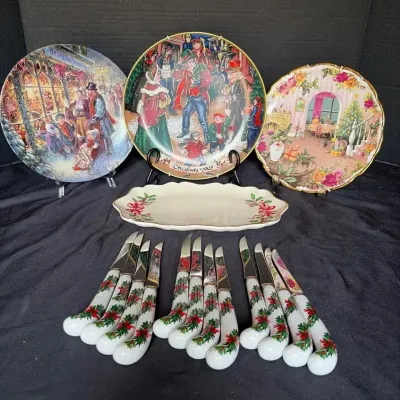 Christmas Display Plates & Serveware
