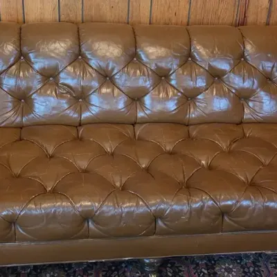 Leather sofa - long