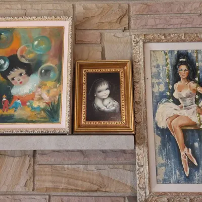 3 Vintage Oil Paintings, 2 signed