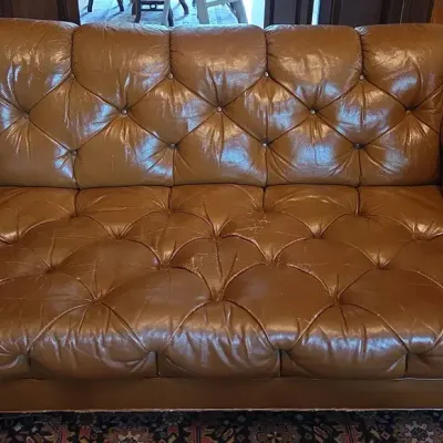 Leather Love Seat