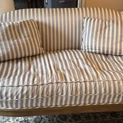 Striped Loveseat
