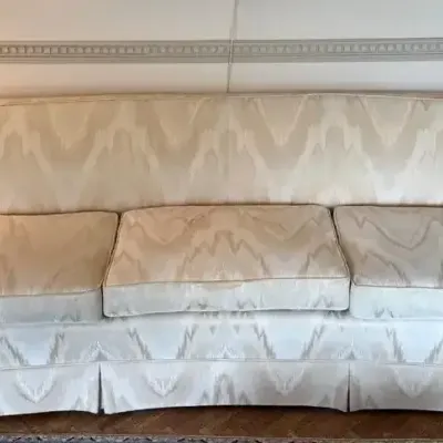Large cream sofa