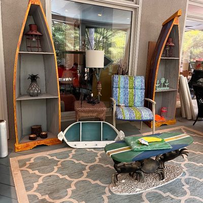 Boat bookshelves