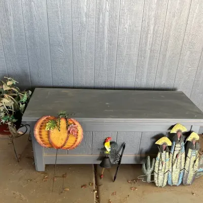 Storage Bench And Decor