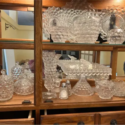 Set Of Dimpled Glass