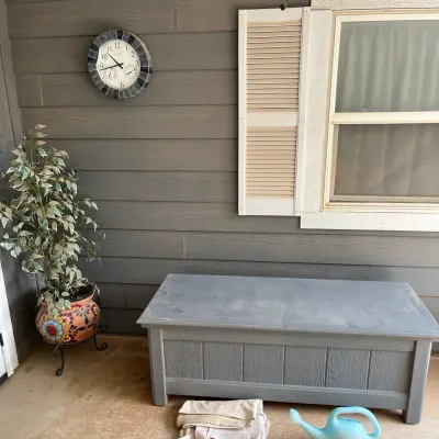Storage Bench And Decor