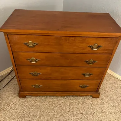 Vintage Wooden Record Cabinet