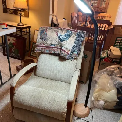 LazBoy Rocker Recliner And Floor Lamp