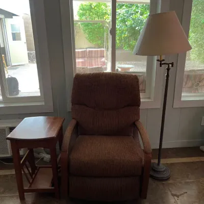 La-Z-Boy Recliner, End Table, And Lamp