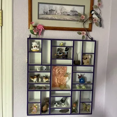 Curio Shelf With Small Decor
