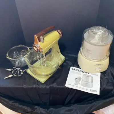 Sunbeam Mixmaster And  Cuisinart Ice Cream Maker