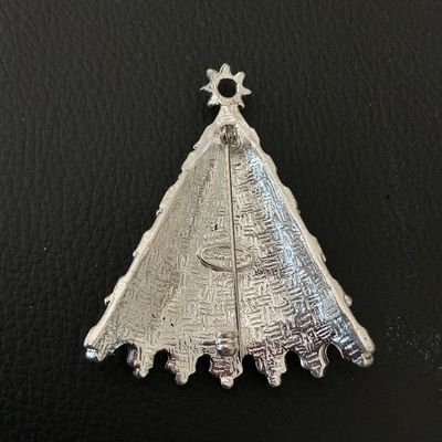 Vintage Christmas Tree Brooch Pin