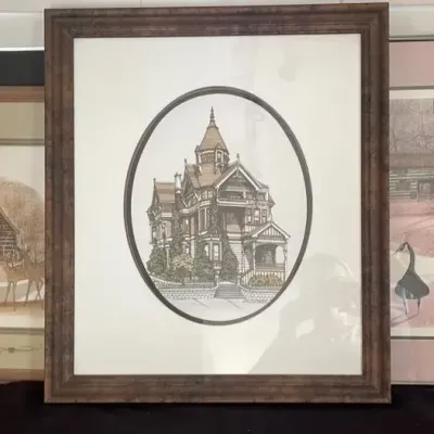 P. Buckley Moss Limited Edition Prints with San Francisco Victorian