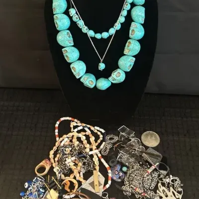 Blue Howlite Turquoise Skulls & Other Fun Pieces!