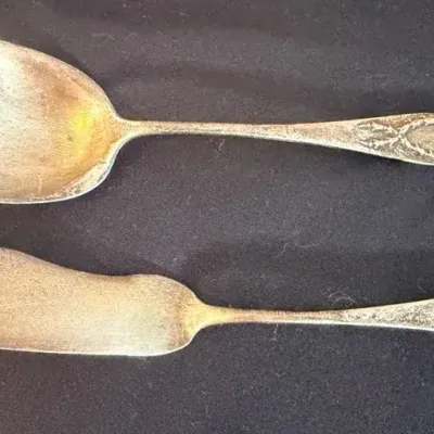 Sterling Silver Spoon And Butter Knife