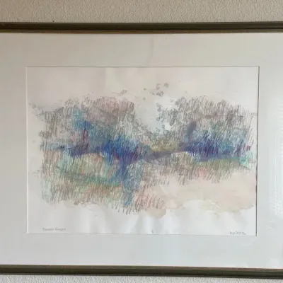 Rainbow Eneyes Signed Art