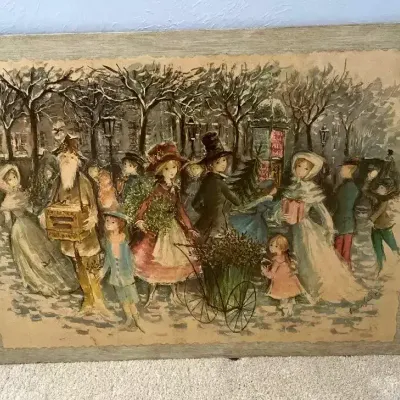 Unique Victorian Art On Wood