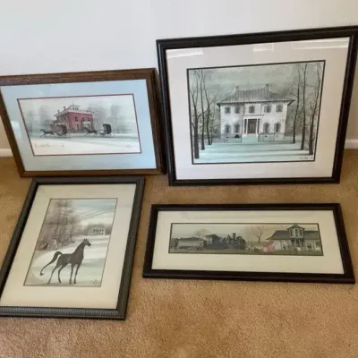 Collection of Numbered Colonial Prints by P. Buckley Moss