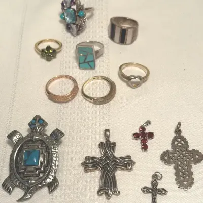 Sterling Rings & Crosses
