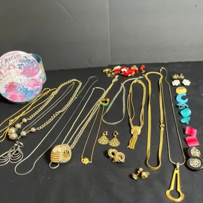 Costume Jewelry Earrings, Necklaces 