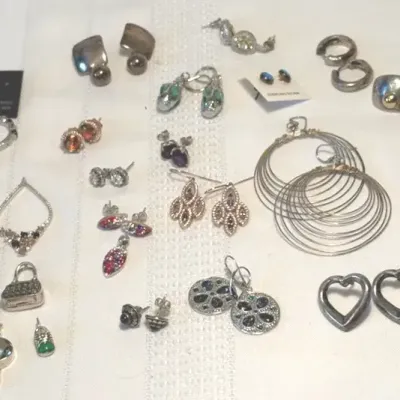 JOHN ATENCIO Sterling Earrings, Some Pendants & More Earrings
