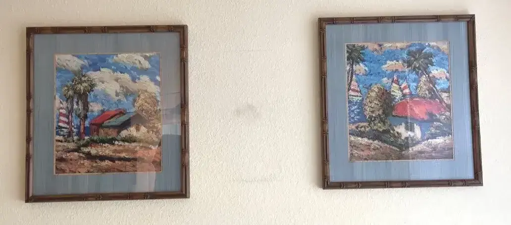 Pair Of Tropical Framed Prints