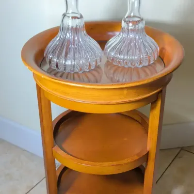 Vintage 3-Tier Tray Top Table 