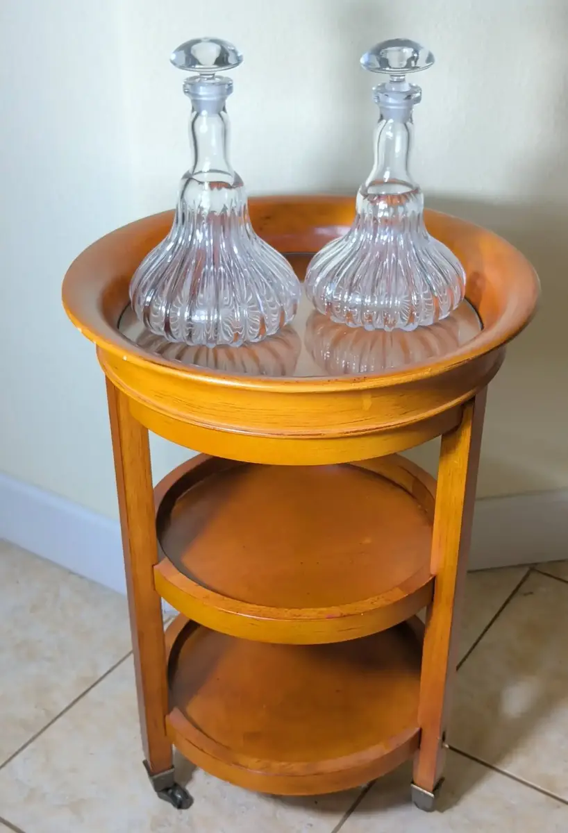Vintage 3-Tier Tray Top Table 