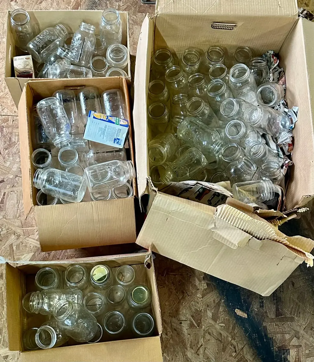 Mason Jars w/ Ball, Kerr, Golden Harvest Plus Misc Canning Supplies #2 Large Lot, Various Sizes