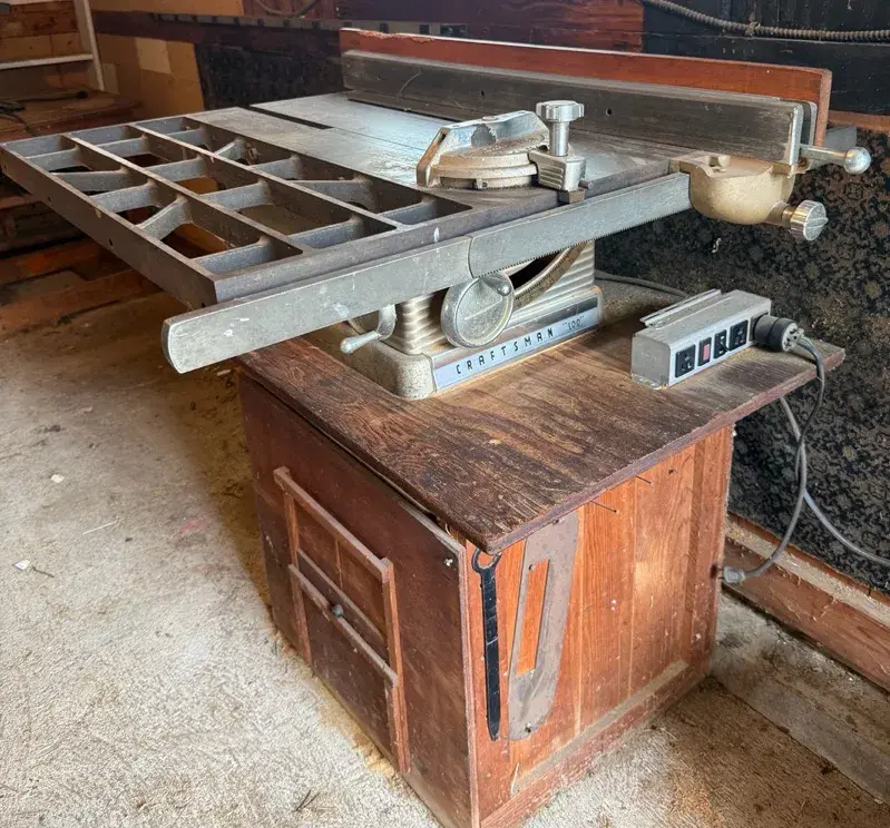 Craftsman Powers Tools (Parts/Repair) W/ No. 100 Table Saw & No. 150 Drill Press