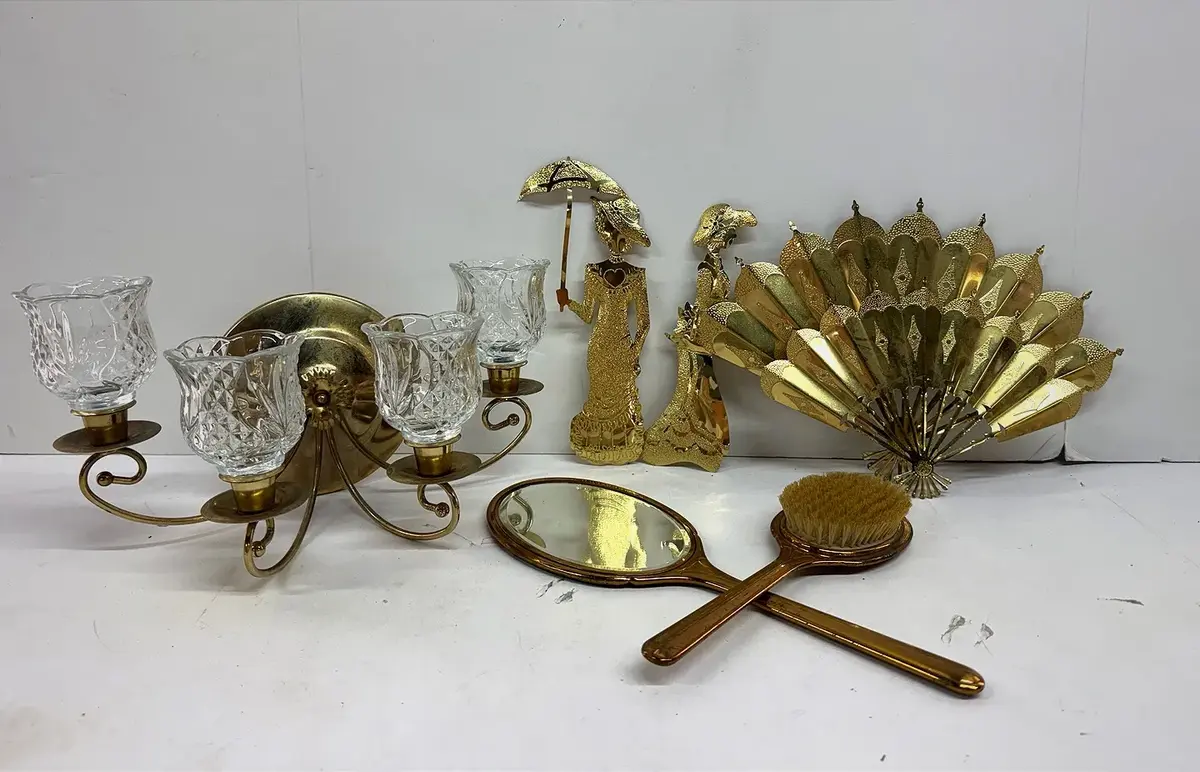Vintage Brass Bedroom Decor