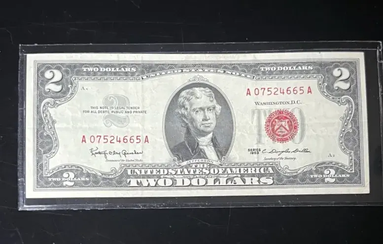 Series 1963 Red Seal $2 U.S. Note