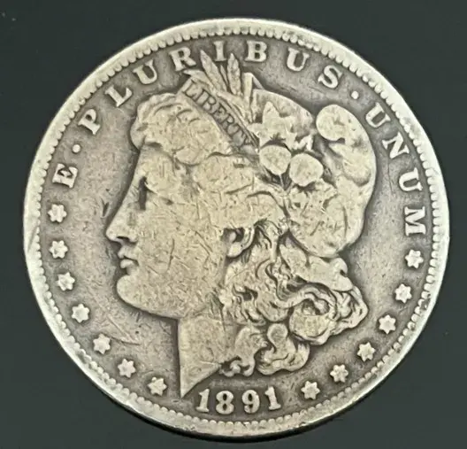 1891 Carson City Mint Morgan Silver Dollar