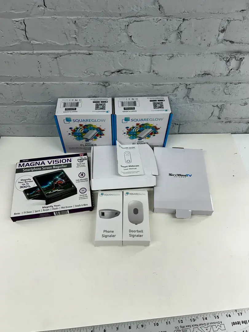 Squareglow Smart Flashers, Webcam, Doorbell and Phone Signallers, More