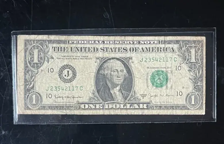 Series 1963 Green Seal $1 Federal Reserve Note
