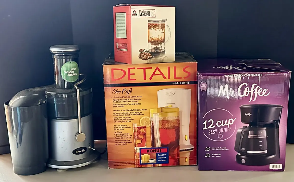 Small Kitchen Appliances, Breville, Tee Cafe and Mr Coffee