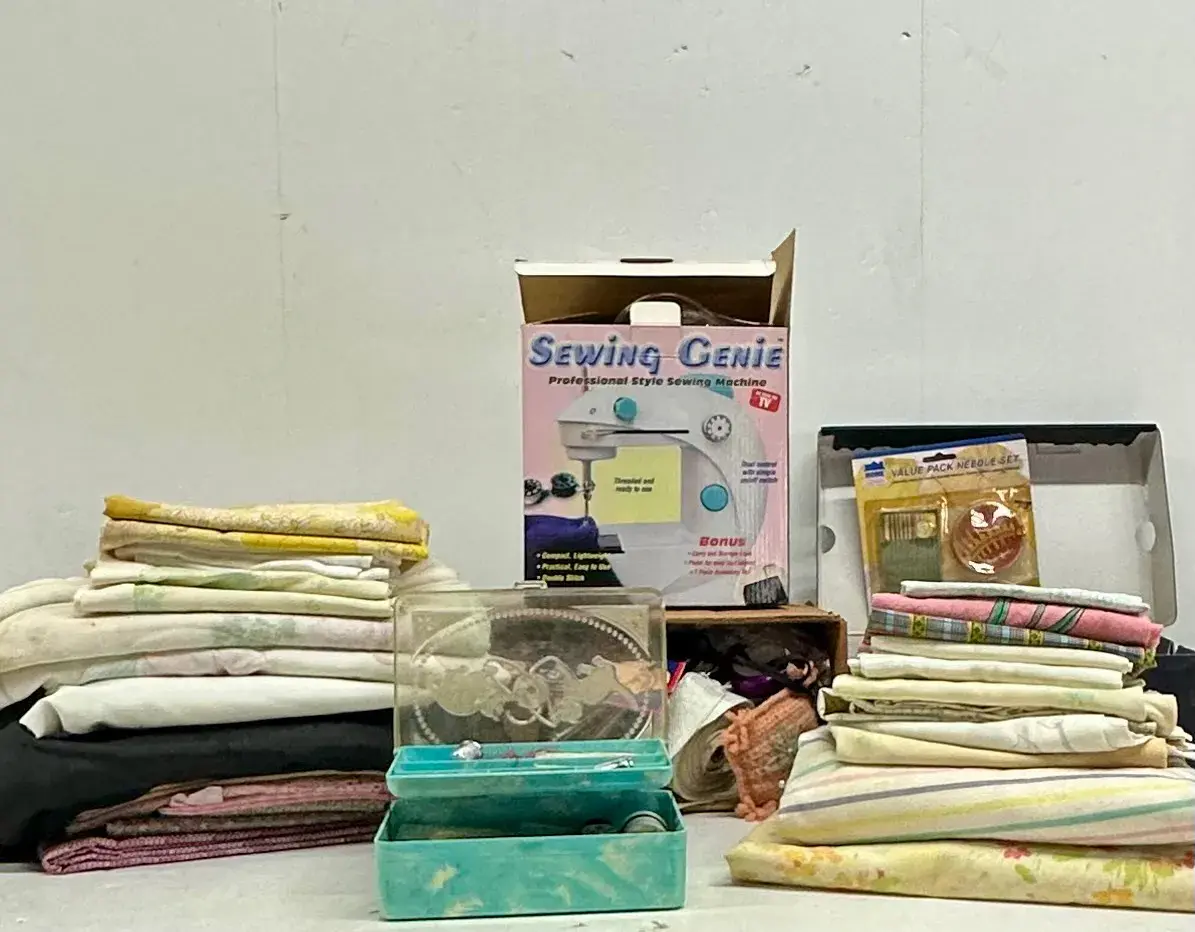 Sewing Genie, Linens, Fabric, Towels, Sewing Boxes & Accessories Vintage & Newer