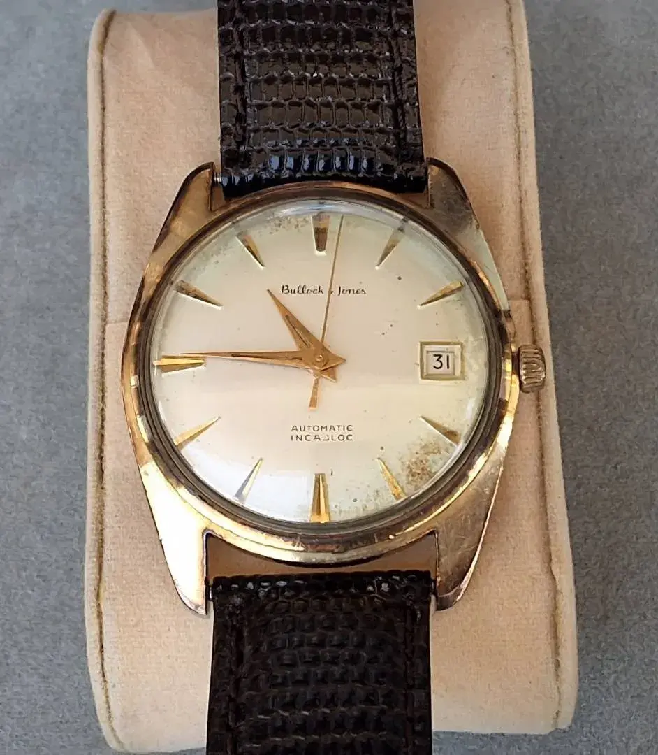 Vintage BULLOCK & JONES Automatic Incabloc Date Wristwatch 