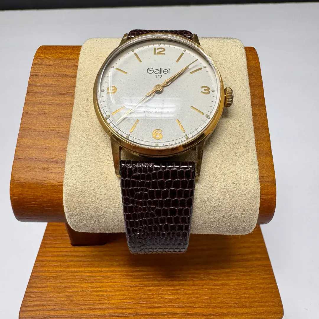Vintage Gallet 17 Jewel Swiss Made Men’s Wristwatch