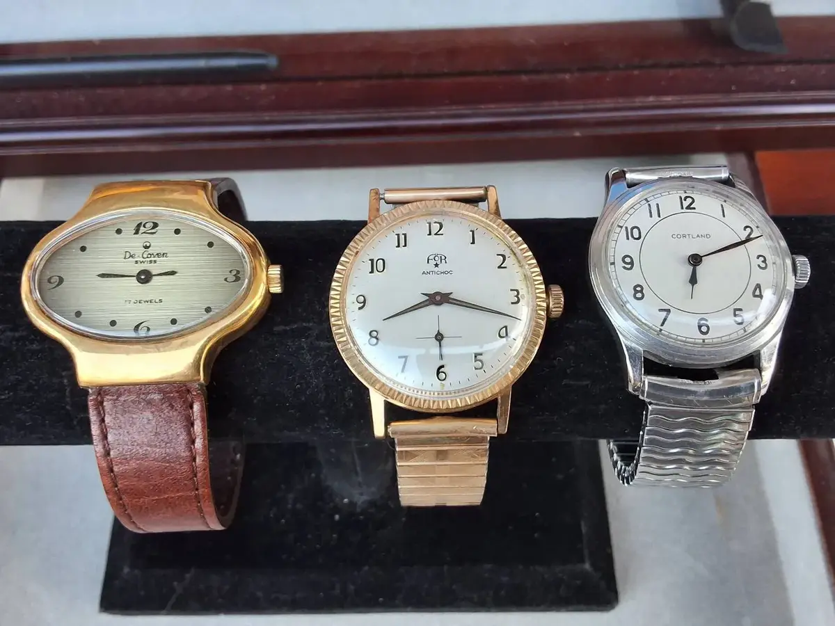 Vintage De-Coven, F&R & Cortland Swiss Wristwatch Lot