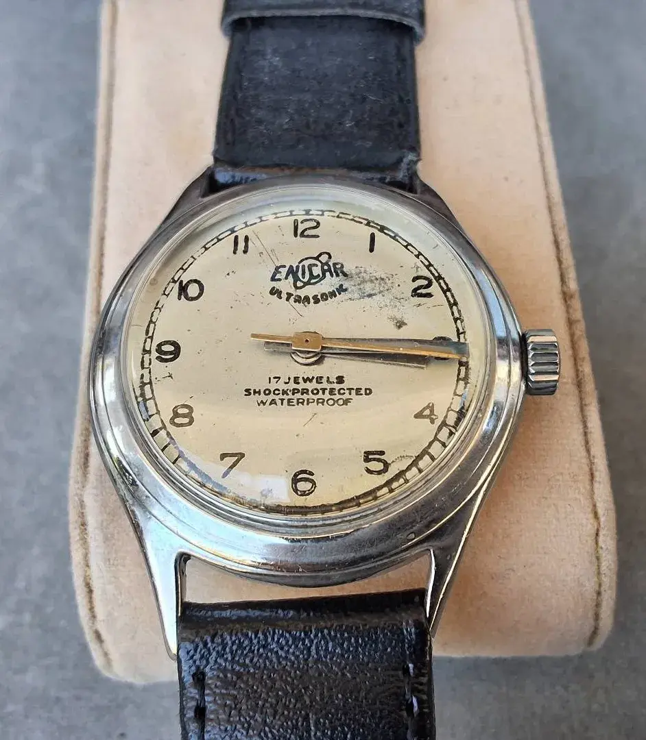 ENICAR Ultrasonic 17-Jewel Vintage Wristwatch 