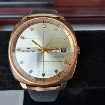 Fortis True Line Automatic Day-Date Wristwatch