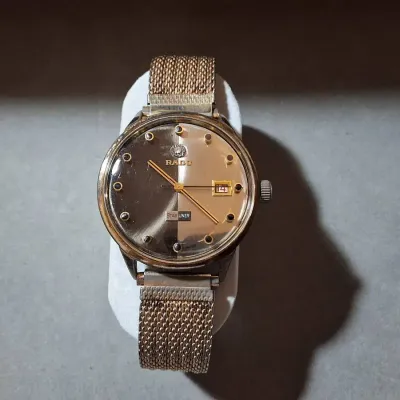 Vintage RADO Starliner Date Wristwatch with Mesh Band 