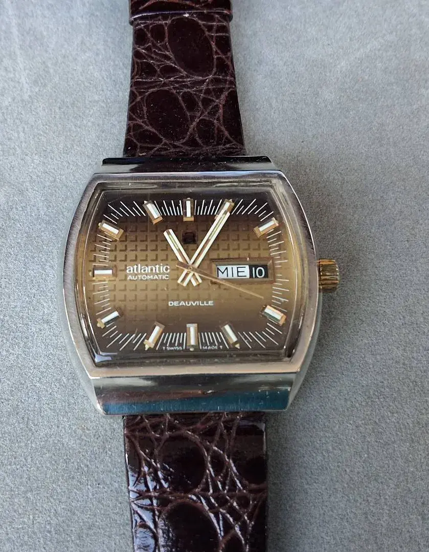 ATLANTIC Deauville Automatic Day-Date Wristwatch 