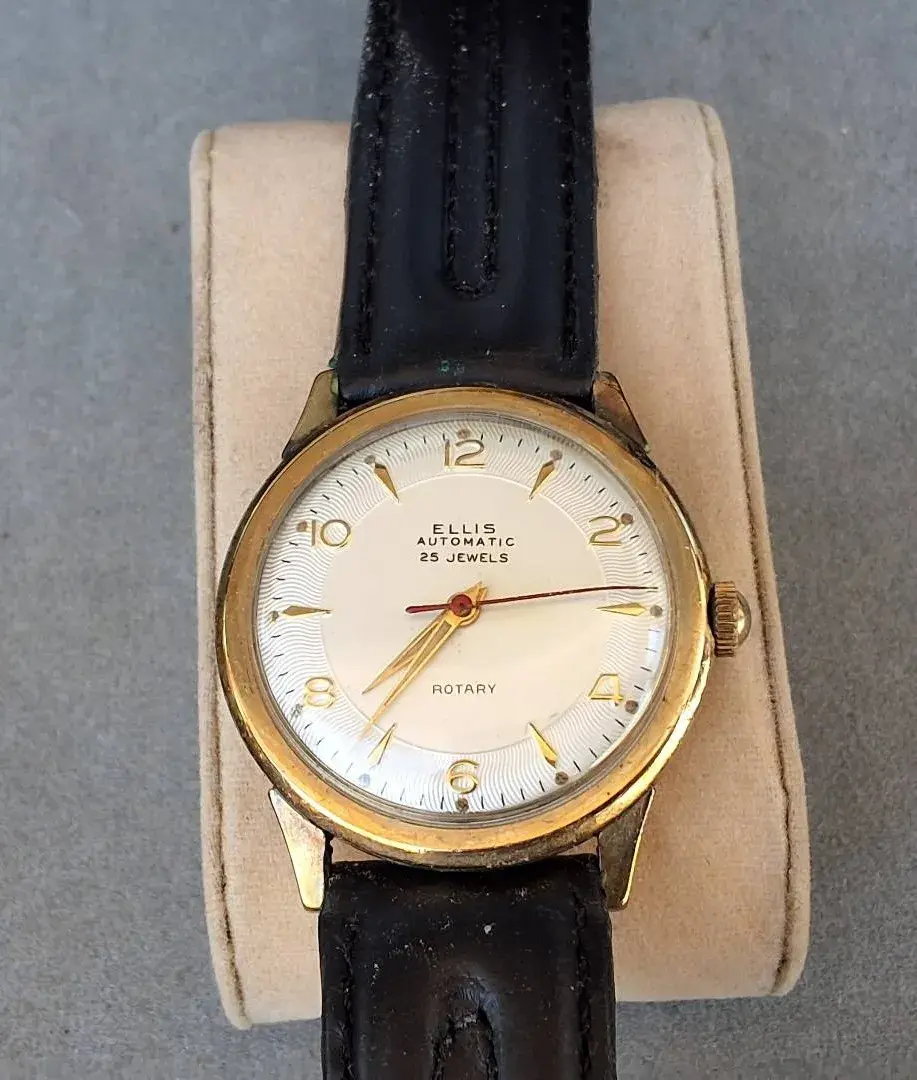Vintage ELLIS Automatic 25 Jewels Rotary Swiss Wristwatch 