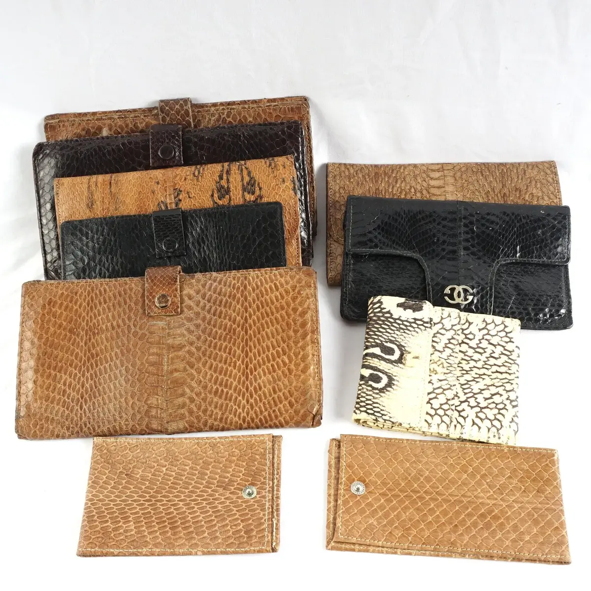 8 Genuine Snakeskin Clutches And Wallets