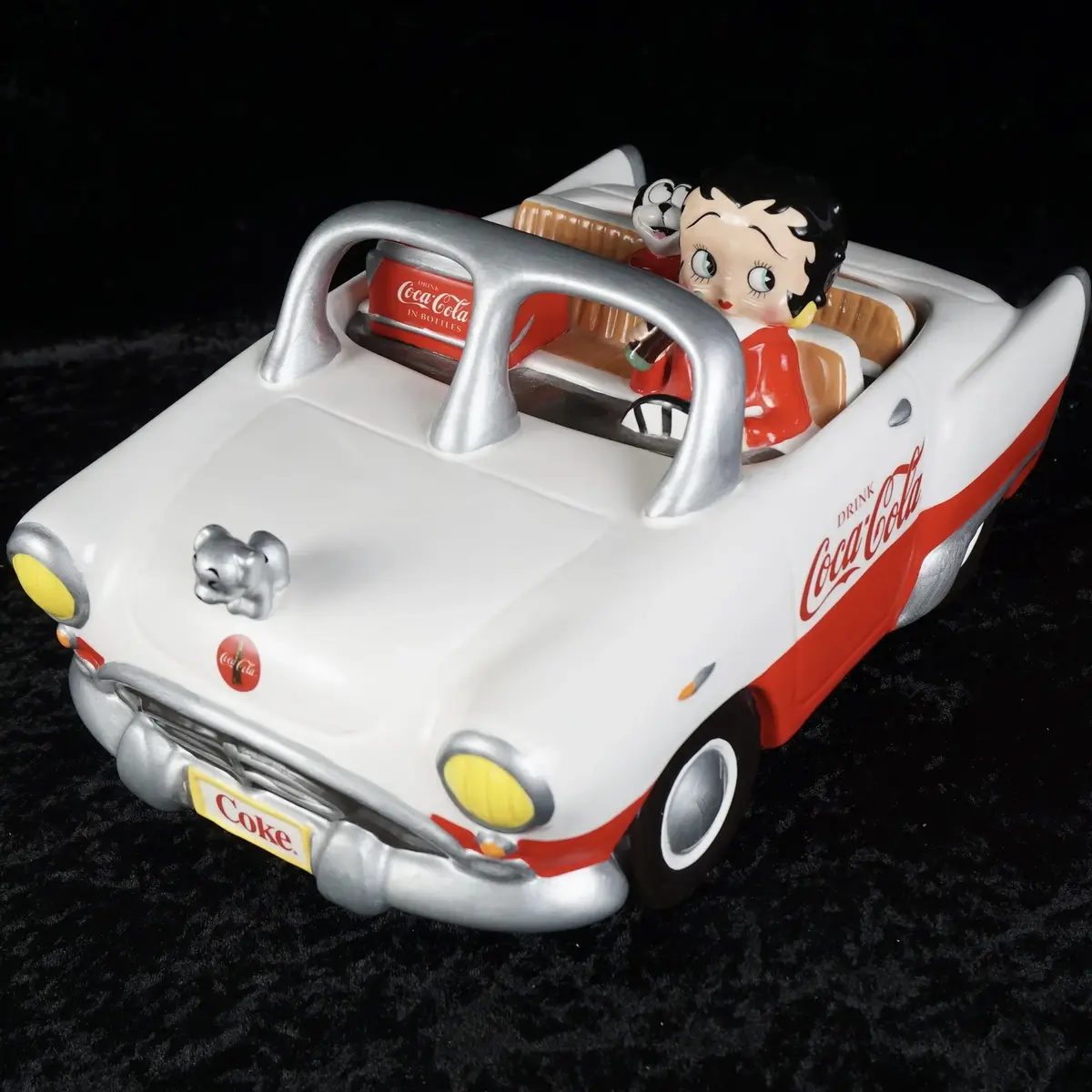 Coca-Cola Betty Boop Premiere Edition Car Cookie Jar, Numbered 2461 of 10,000, Vandor